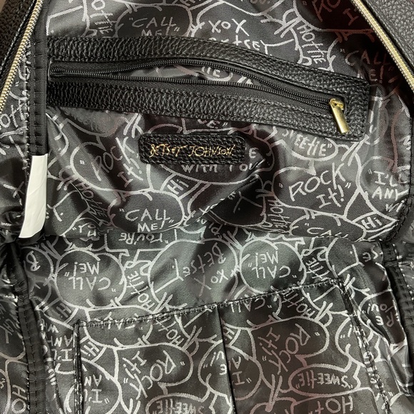 Betsey Johnson Tuxedo Cat Faux Fur Backpack - Picture 6 of 7